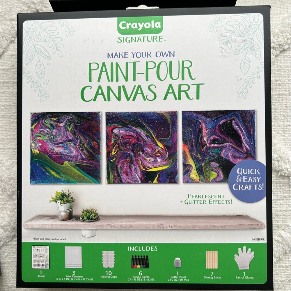 Paint Pour Canvas Kit